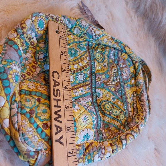 Vera Bradley Green Yellow Flora Insulated Lunch Bag - Picture 6 of 7